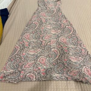 The Limited Peach and Black Dress